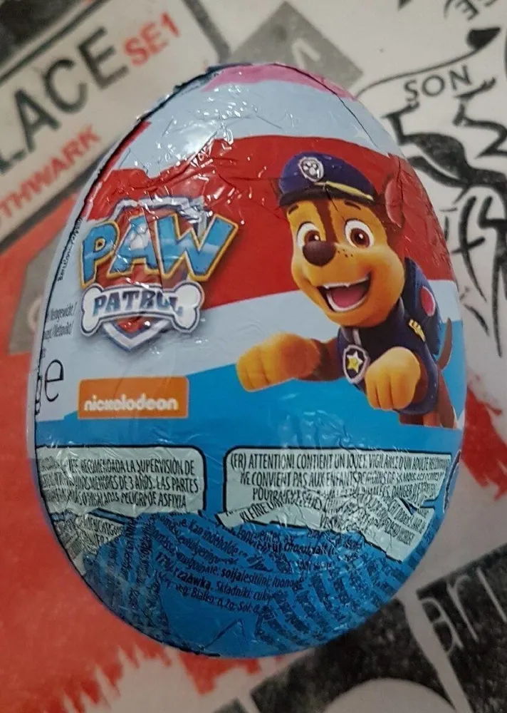 Oeuf chocolat Pat Patrouille