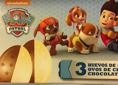 Paw patrol oeuf chocolat