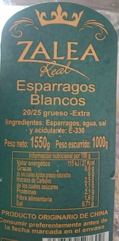 Espárragos blancos
