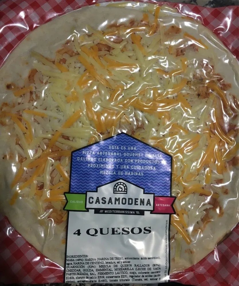 Pizza 4 quesos Casamodena