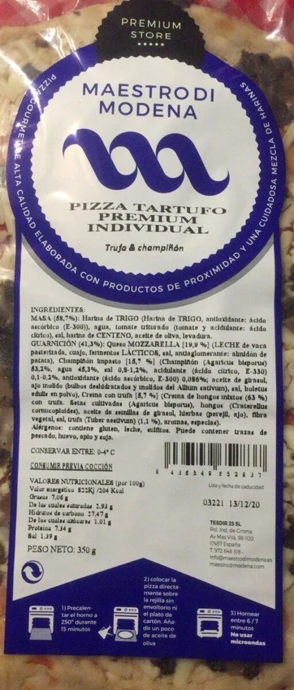 Pizza tartufo