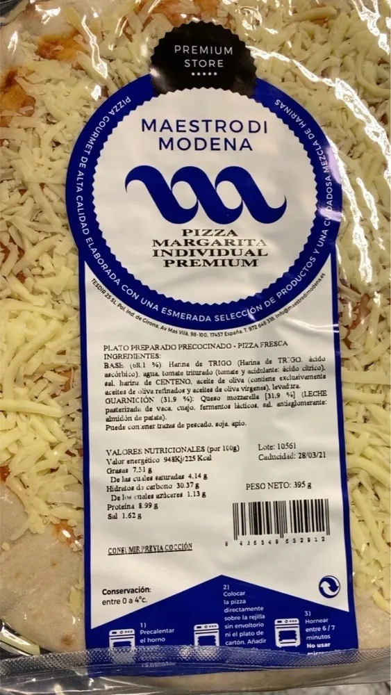 Pizza margarita individual premium