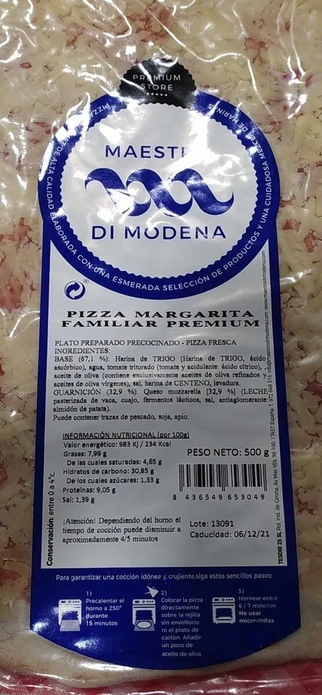 Pizza Margarita Familiar Premium