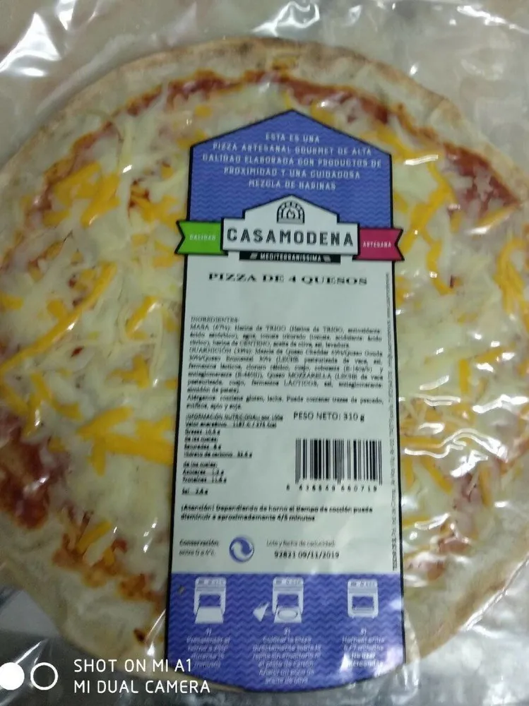 Pizza de 4 quesos