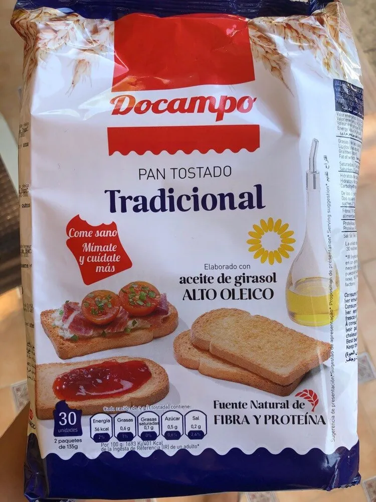 Pan tostado tradicional