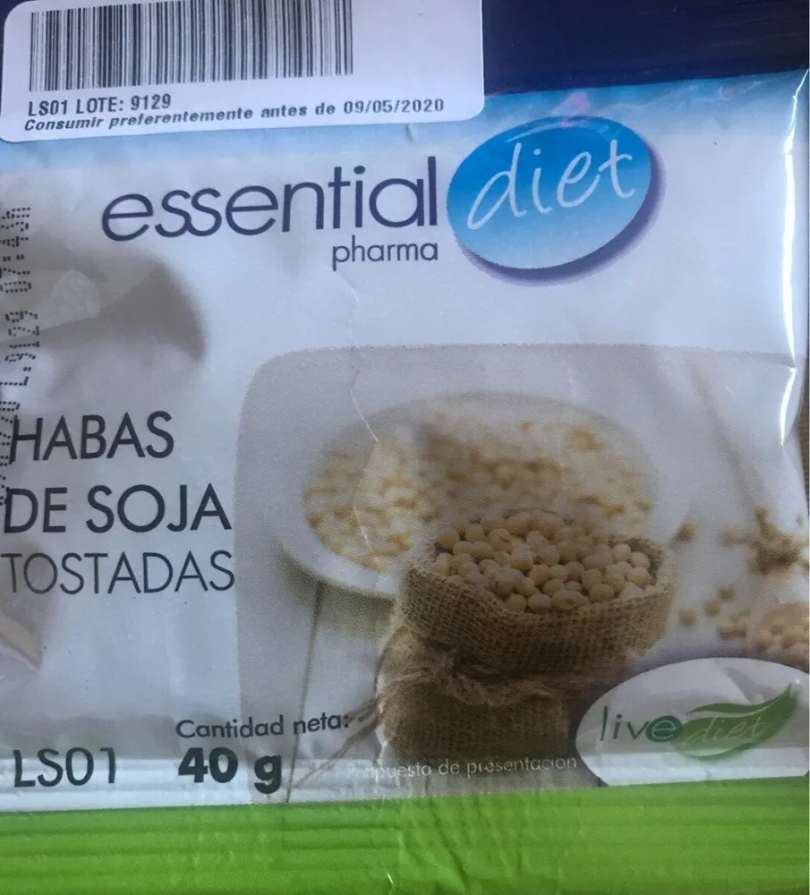 Habas de soja tostadas