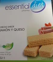 Obleas sabor jamón y queso