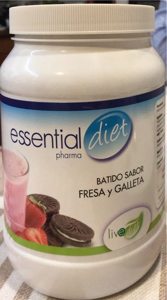 Batido sabor fresa y galleta