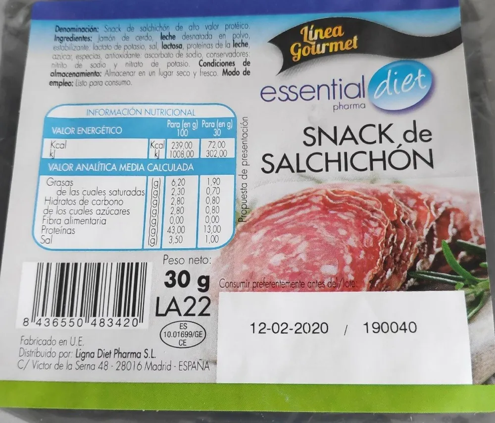 Snack de salchichón