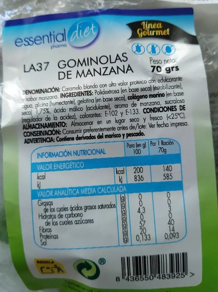 Gominolas de manzana