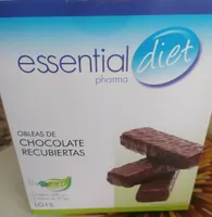 Obleas de chocolate recubiertas