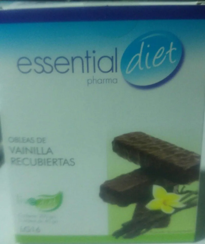 Obleas de vainilla recubiertas