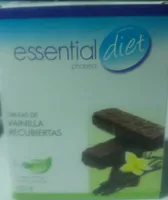 Obleas de vainilla recubiertas