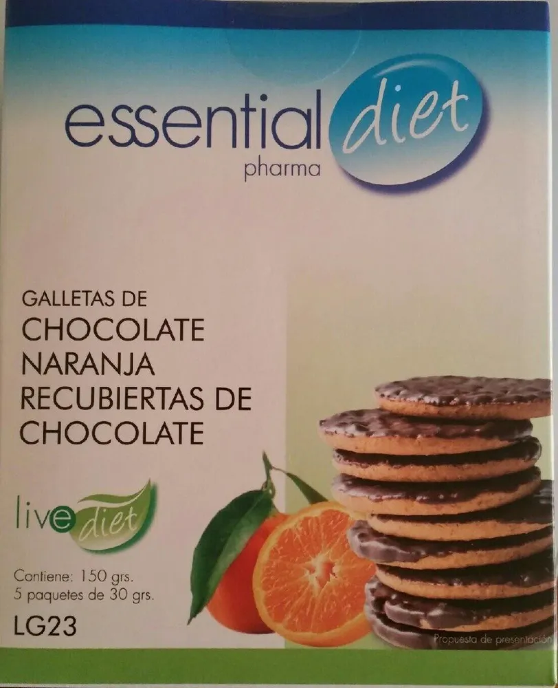 Galletas de chocolate con naranja recubiertas de chocolate