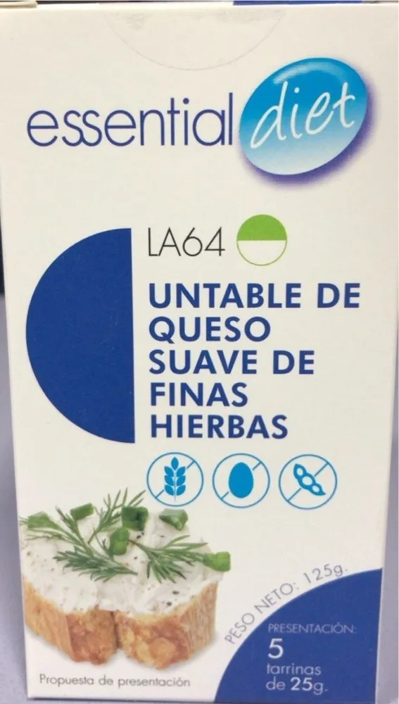 Untable de queso suave de finas hiervas