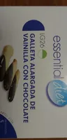 Galleta alargada vainilla con chocolate