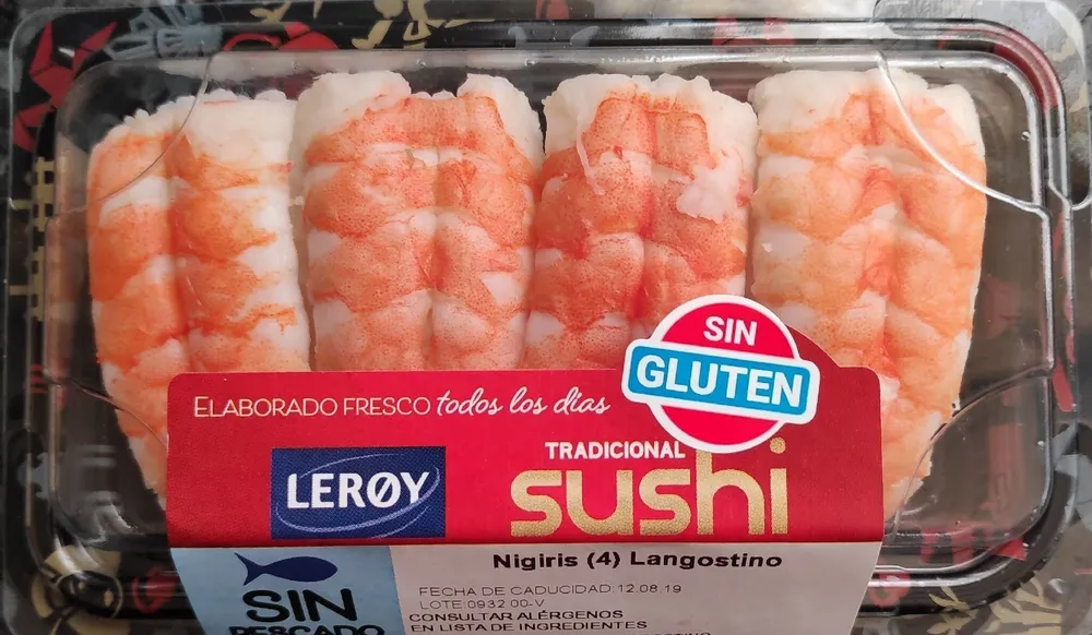 Nigiri langostinos
