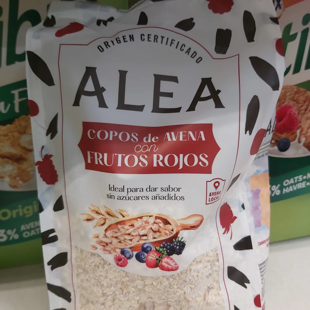 Copos de avena con frutos rojos
