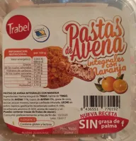 Pastas de avena integrales con naranja