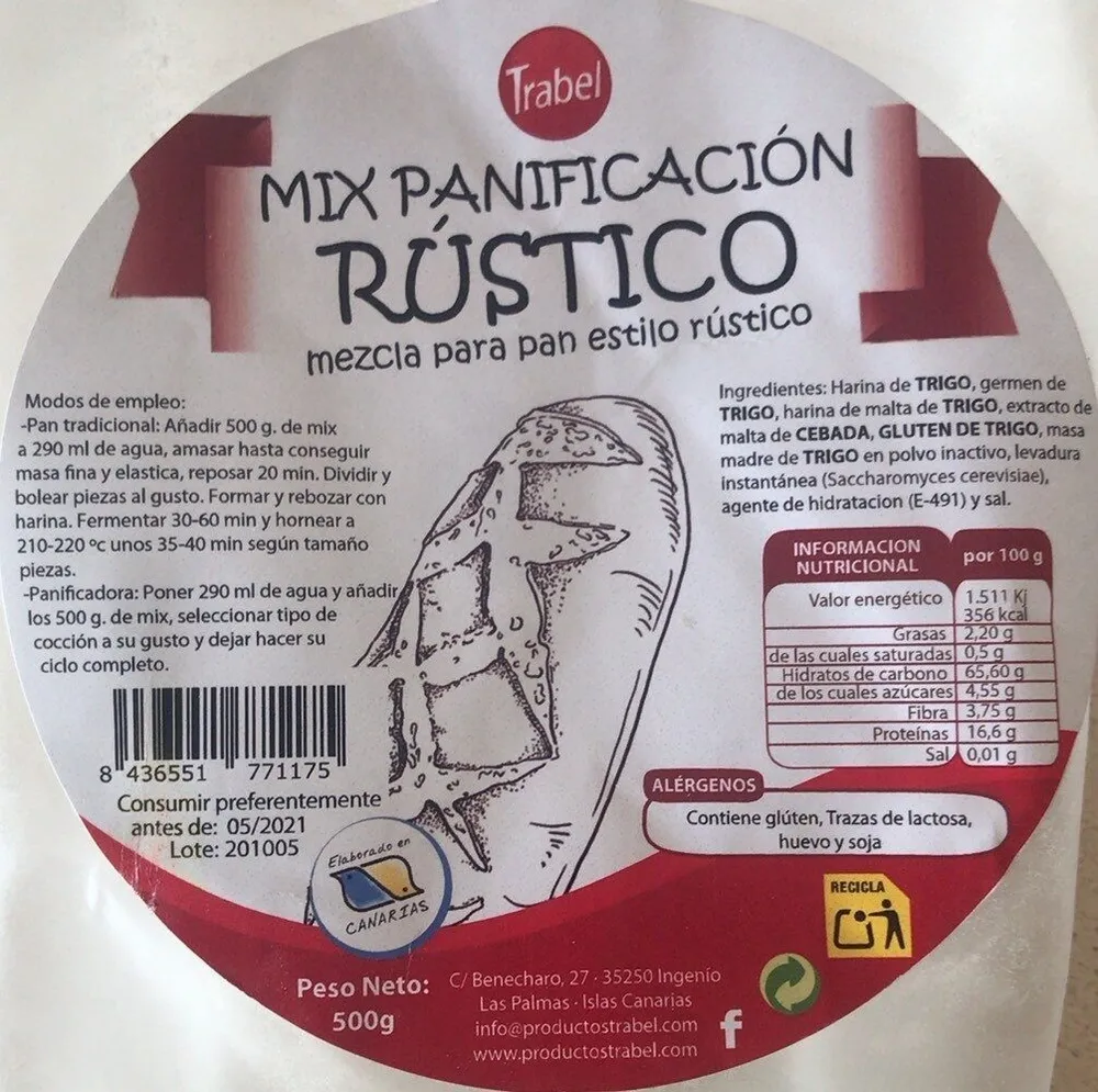 Mix panificación