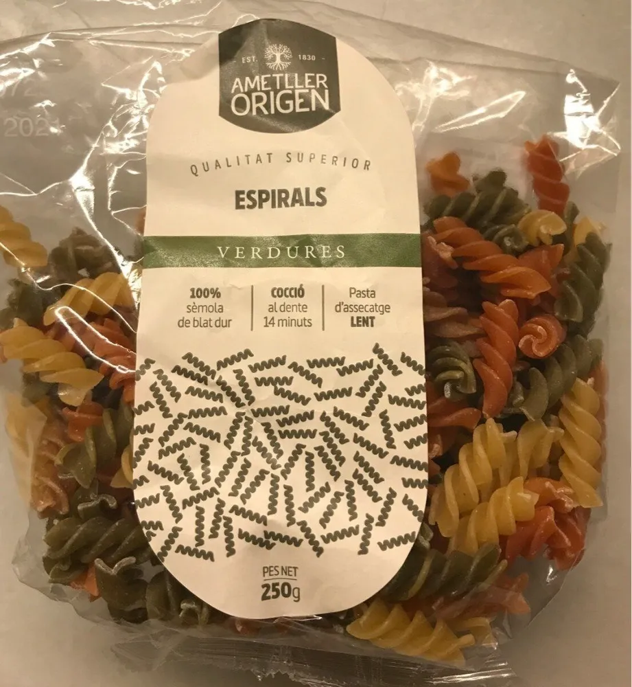 espirales de verduras