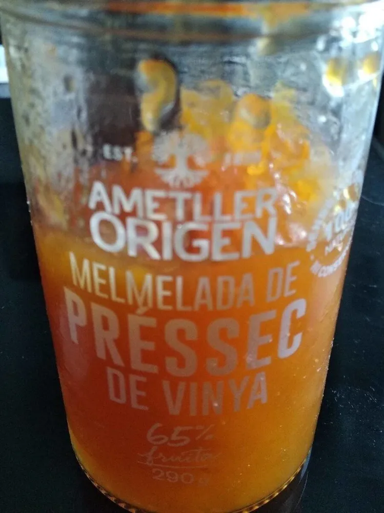 Mermelada de préssec de vinya