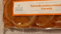 Torró crema cremada i taronja