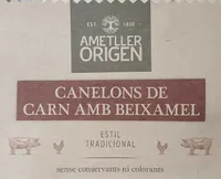 Canelons de Carn amb Beixamel