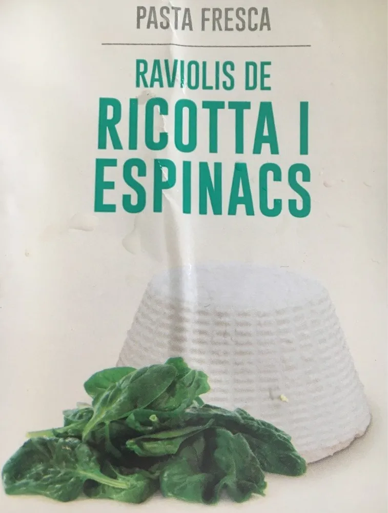 Raviolis ricotta et épinards