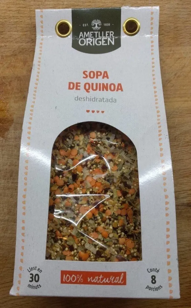 Sopa de quinoa desidratada