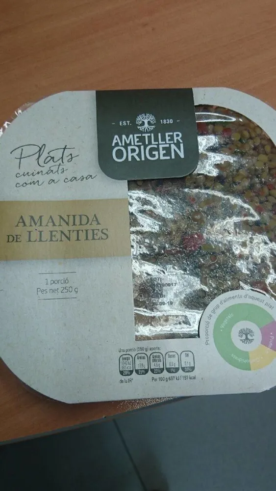 Amanida de Llenties