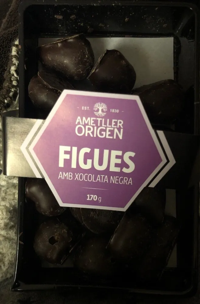 Higos con chocolate negro