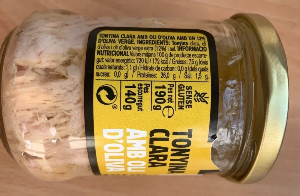 Atún con aceite de oliva