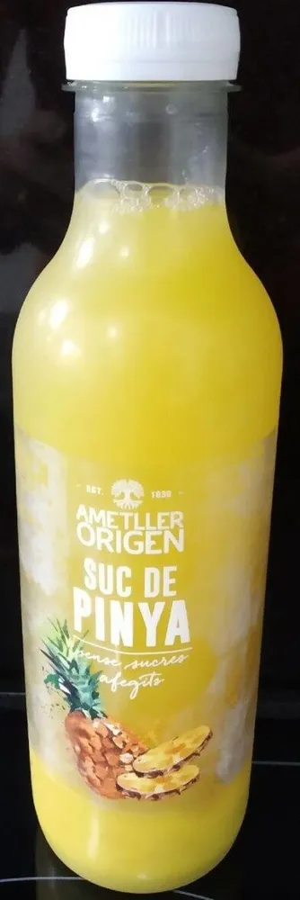 Suc de pinya sense sucres afegits
