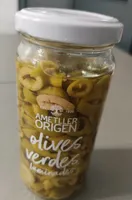 Olives verdes laminades