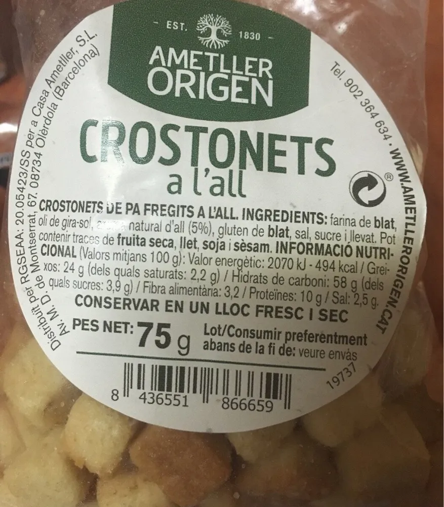 Croutons à l'ail