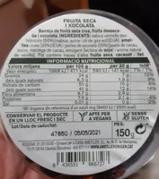 Fruta seca y chocolate