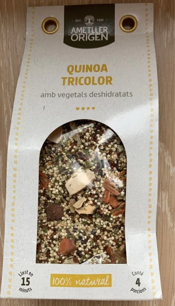 Quinoa tricolor amb vegetals