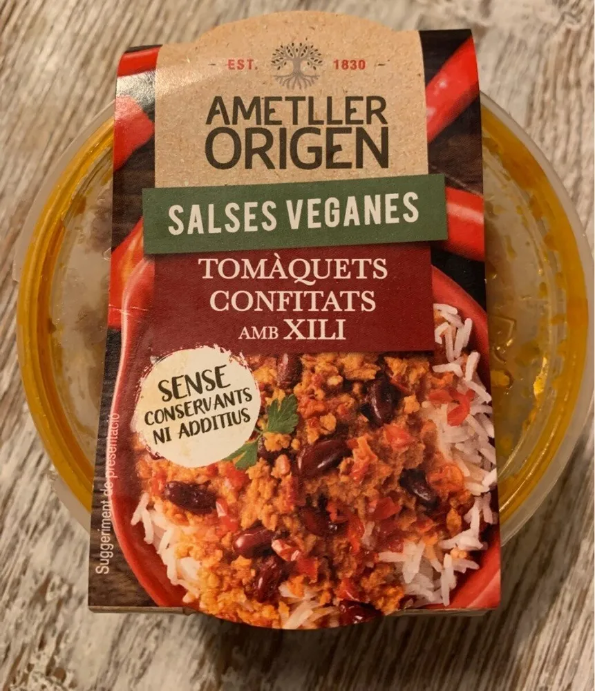 Salsa vegana tomaquets confitats