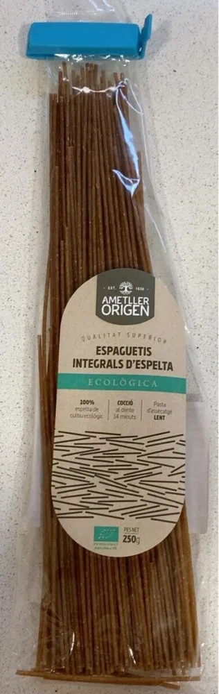 Espaguetis integrals d’espelta ecològica