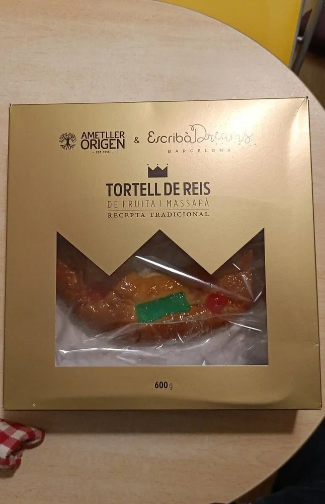 Tortell de reis de fruita i massapa