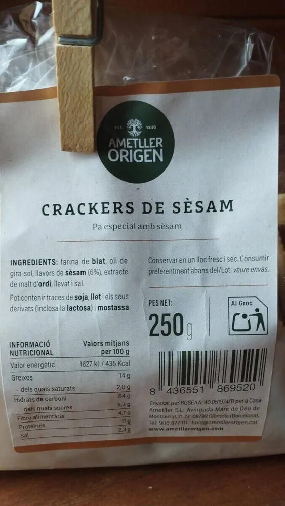 Sesame Crackers