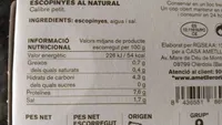 Escopinyes al natural
