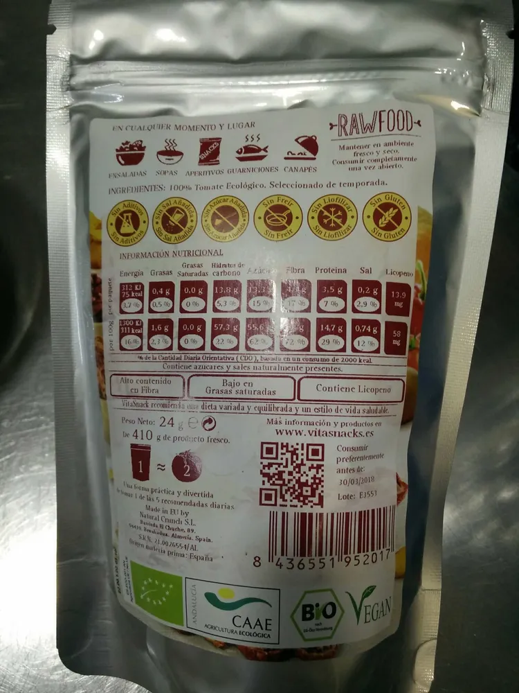 Vitasnack Tomate croustillante bio