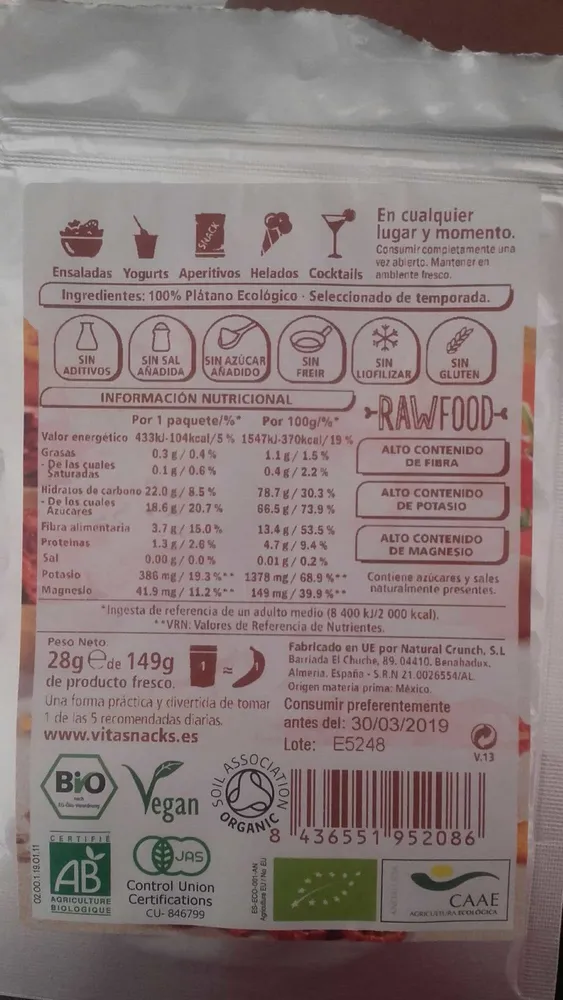 Banane croustillante bio imp