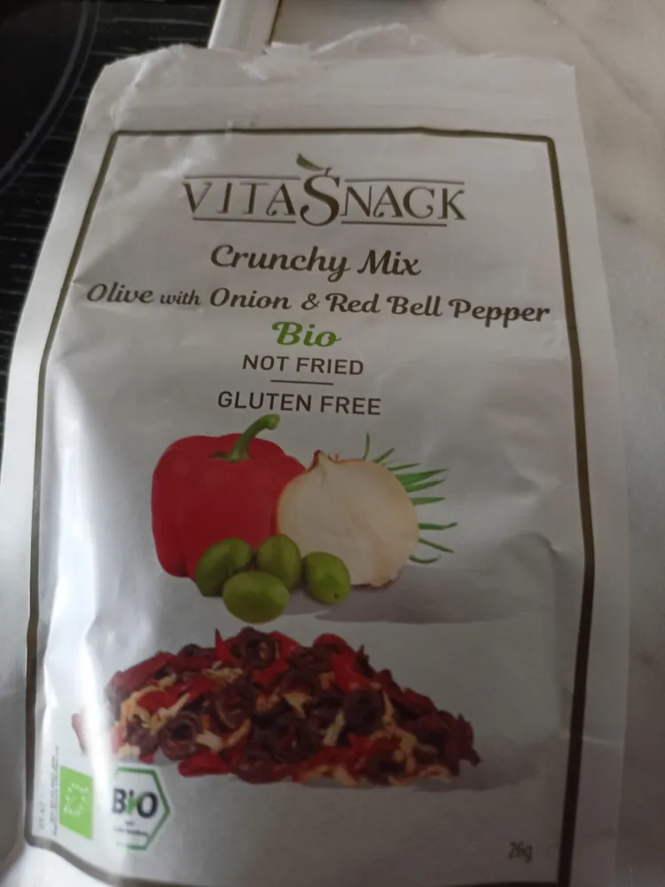 Crunchy Mix Olive with Onion & Red Bell Pepper Bio