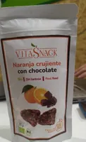 Naranja crujiente con chocolate