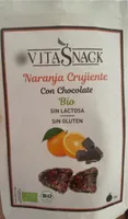 Naranja crujiente con chocolate