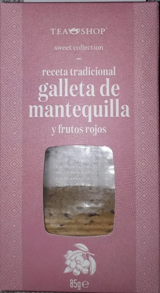 Galletas de mantequilla y frutos rojod