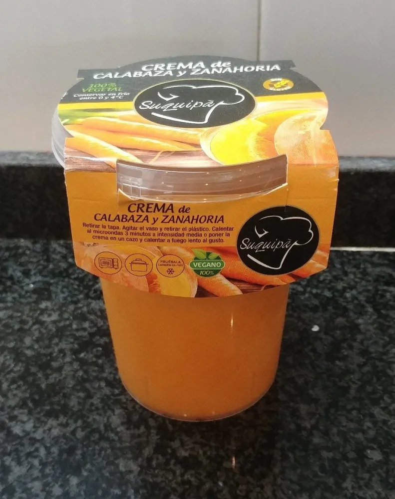 Crema de calabaza y zanahoria